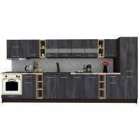 Bucatarie MARINA NEW 390 A Wenge / Decor 8509